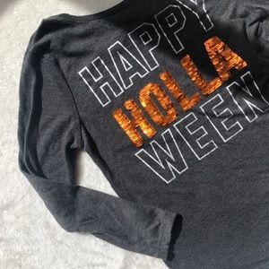 LOL Vintage Girls Sequin Halloween Shirt